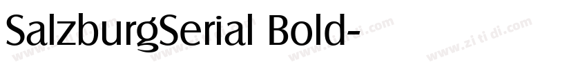 SalzburgSerial Bold字体转换 SalzburgSerial Bold字体转换